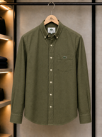 L Premium Classic Olive Green Full Sleeve Shirt