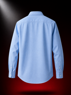 L Men Full Sleeve Regular Fit Solid Cotton Shirt