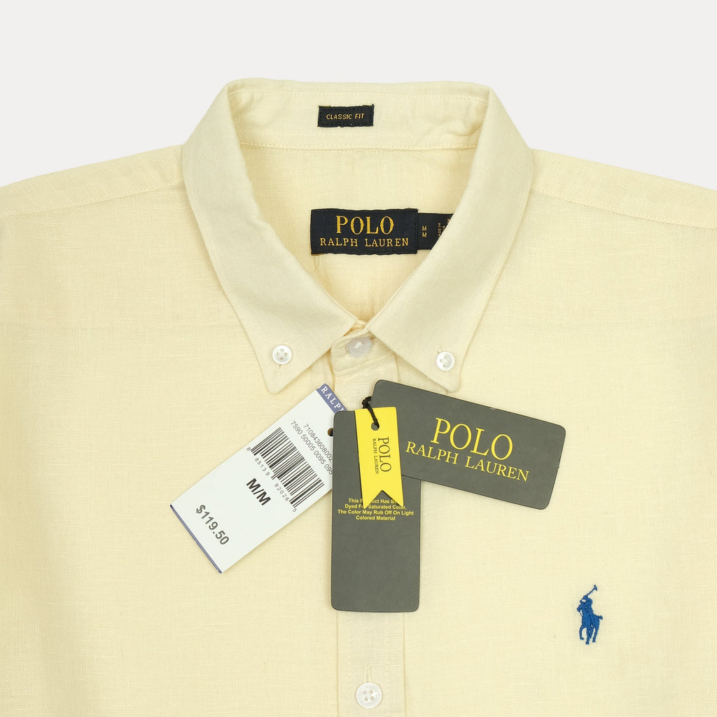 RL Lemon Yellow Linen Shirt