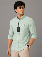 RL Classic Striped Mint Green Shirt