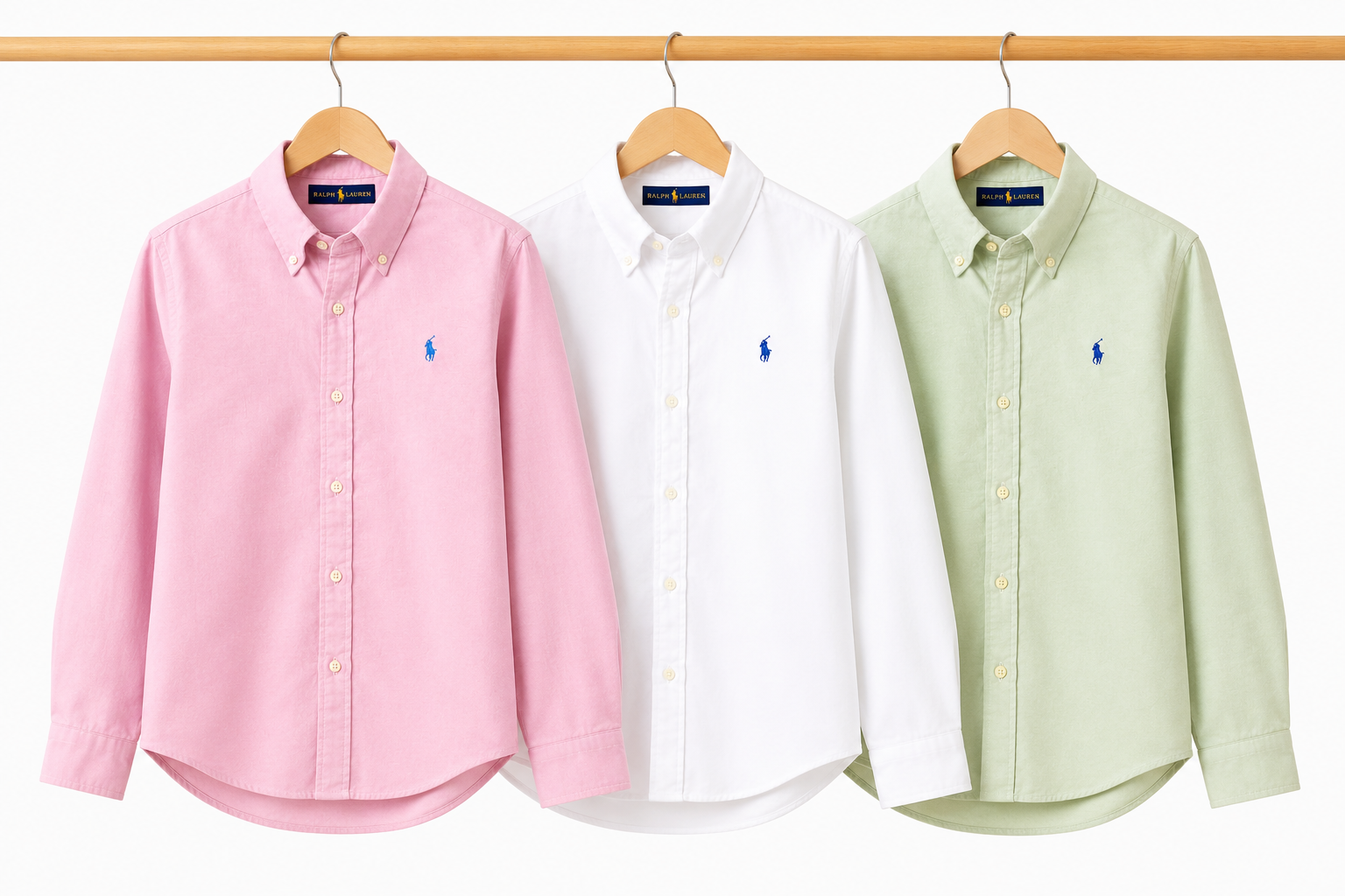 Men RL POLO Premium Oxford Shirts (Pack of 3)