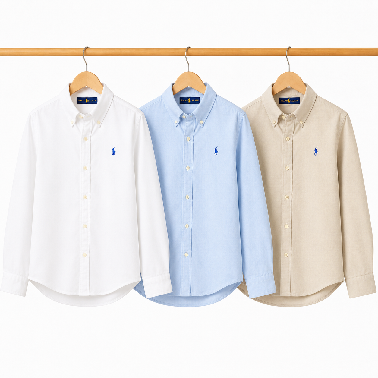 Men RL POLO Premium Oxford Shirts (Pack of 3)
