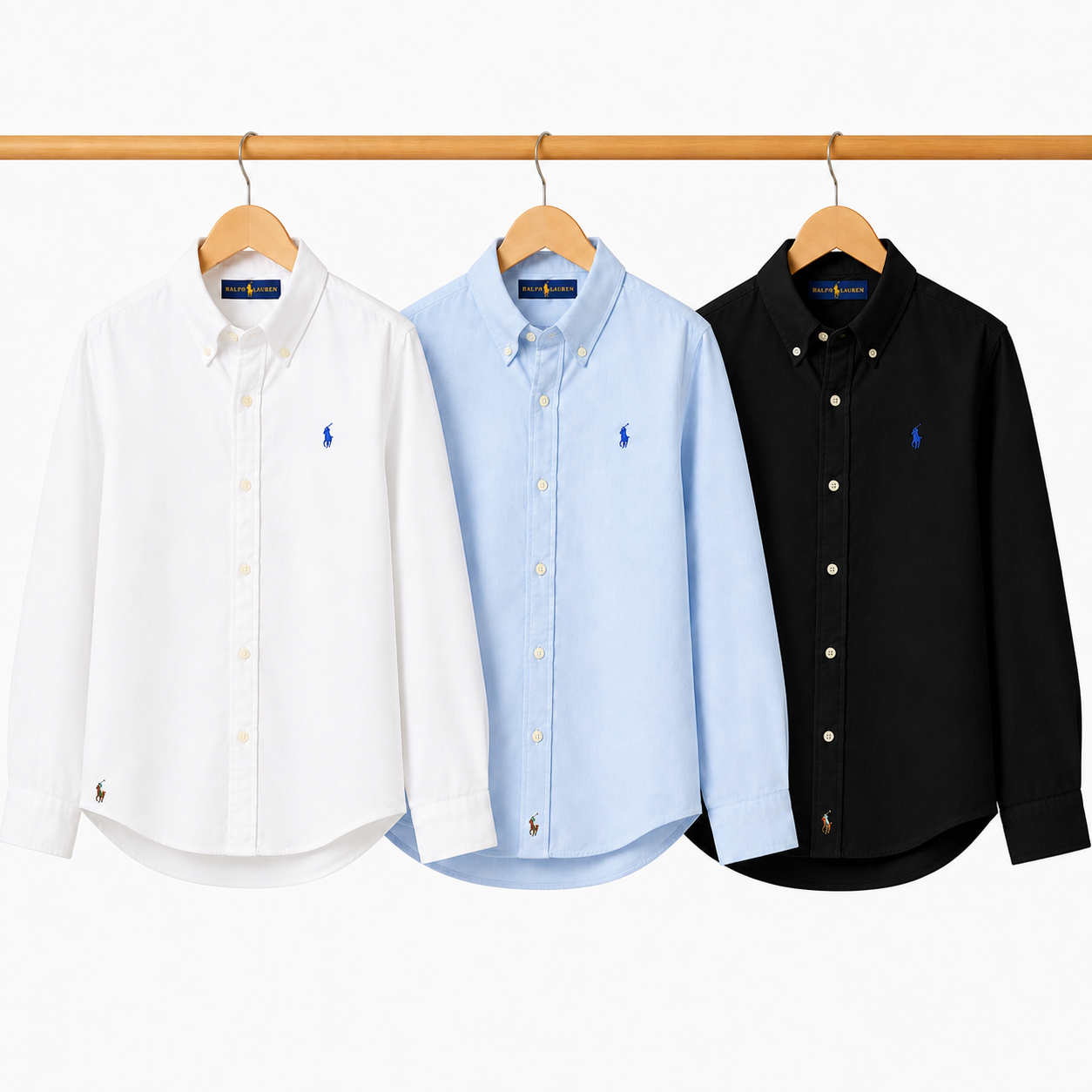 Men RL POLO Premium Oxford Shirts (Pack of 3)