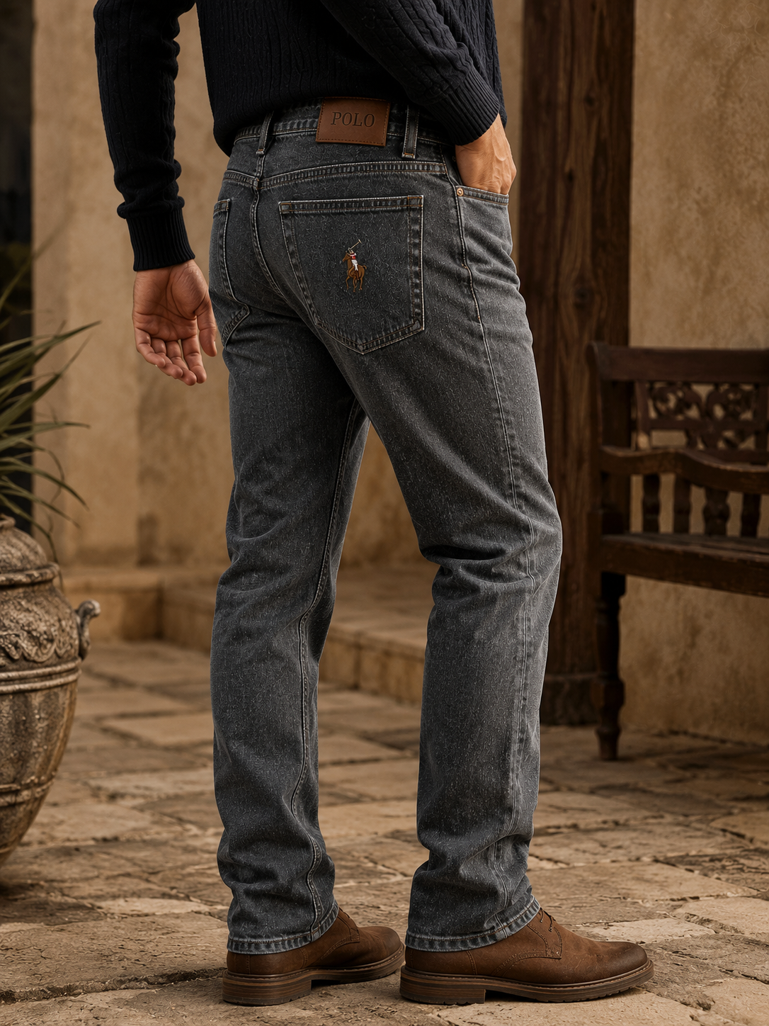 RL Polo Universal Grey Denim jean