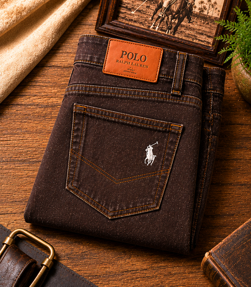 RL Polo Coffee Brown Denim jean