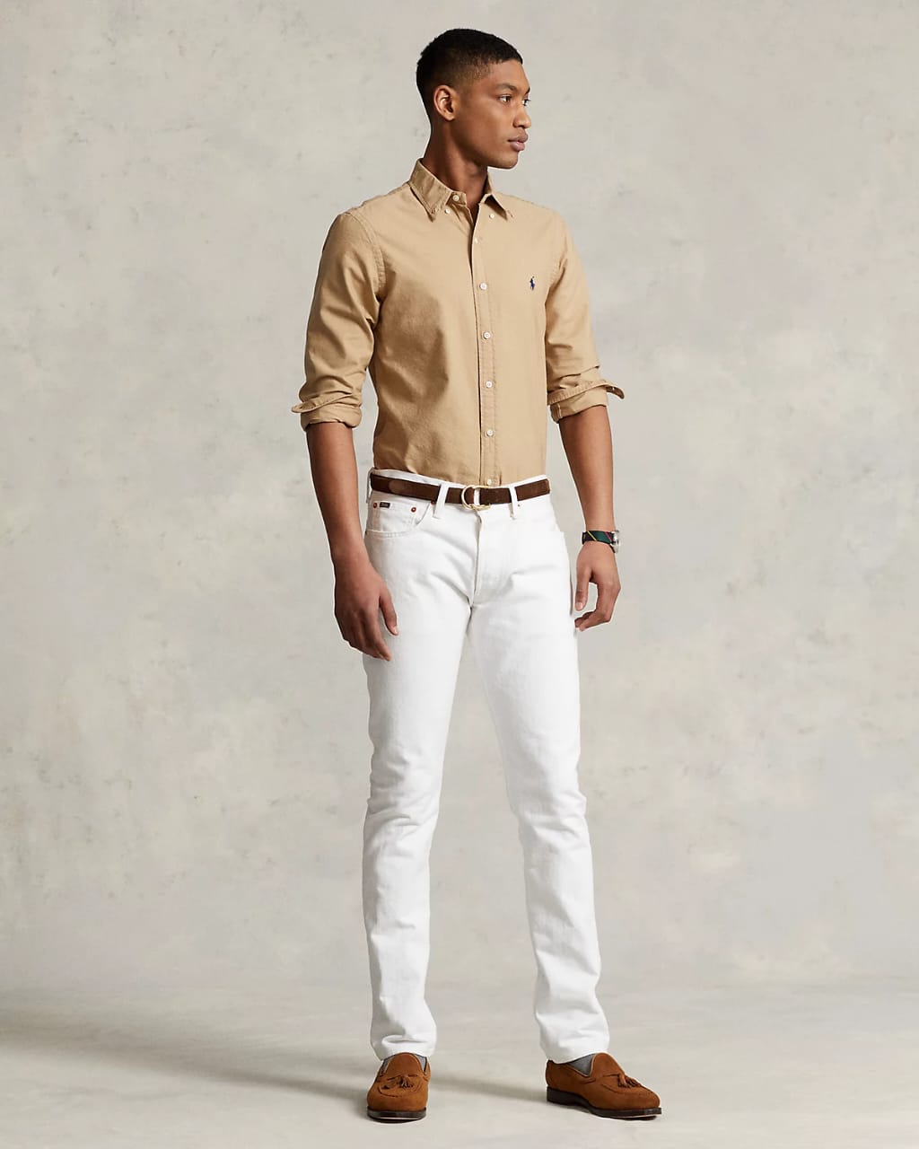 RL Tan Oxford Shirt