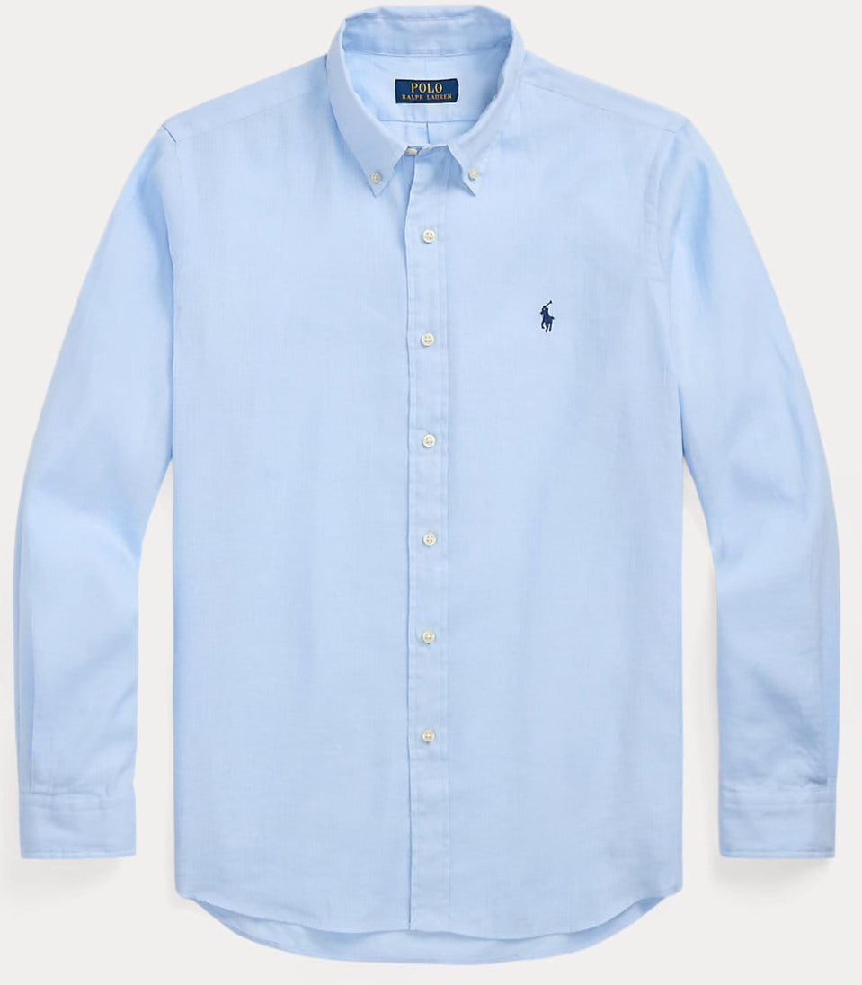 RL Sky Blue Linen Shirt