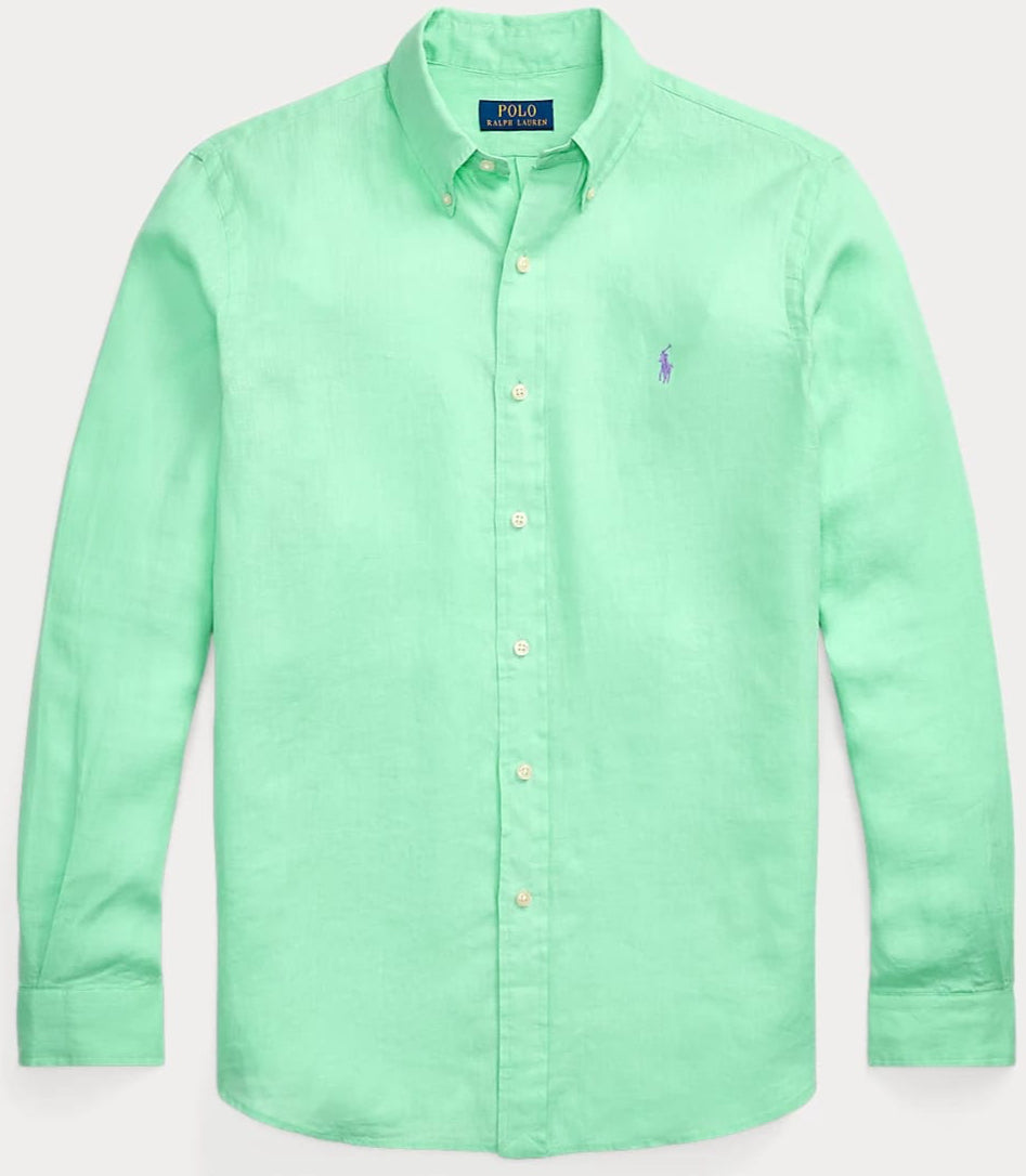 RL Sea Green Linen Shirt