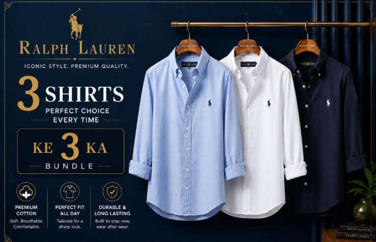 Men RL POLO Premium Oxford Shirts (Pack of 3)
