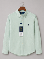RL Classic Striped Mint Green Shirt