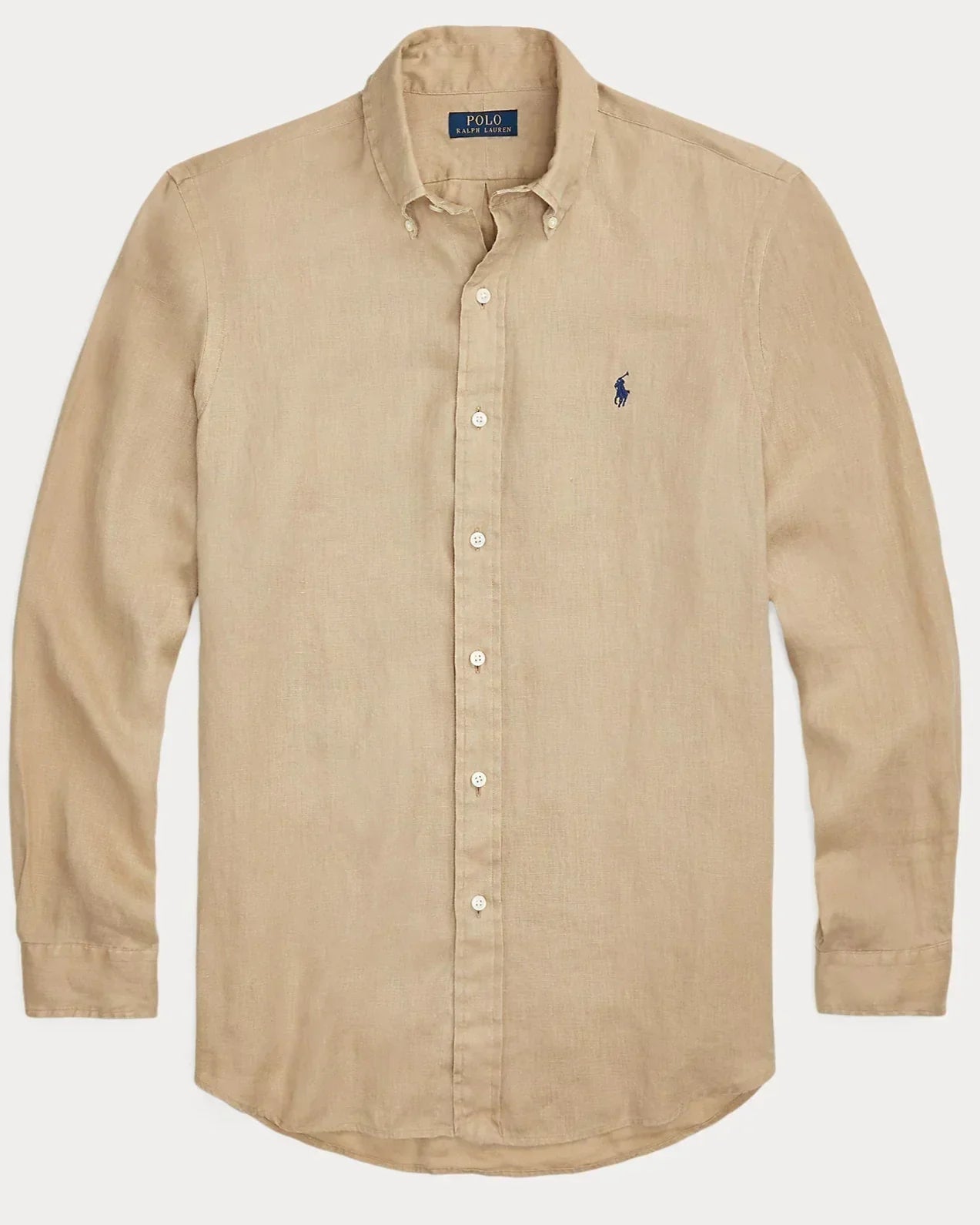 RL Tan LINEN Shirt